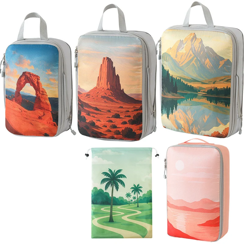 Set Reise-Organizer mit einzigartigen Naturmotiven Skanto