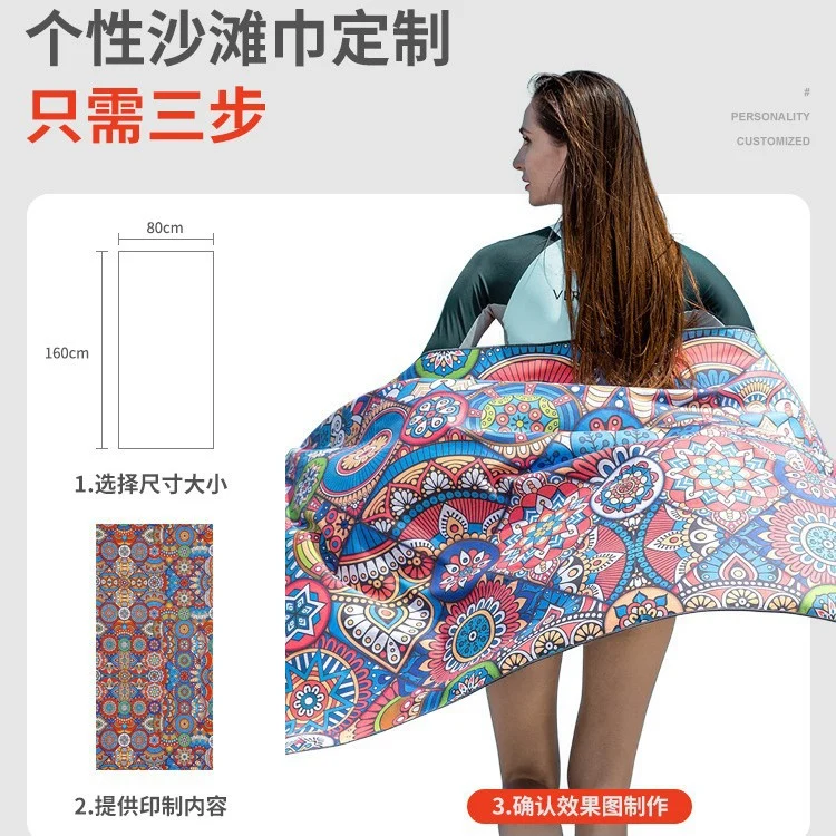 Individuelles Strandtuch mit einzigartigem Design Skanto