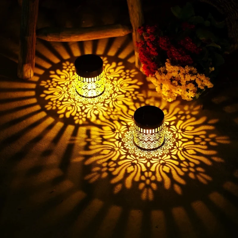 Dekorative Solar-Wandleuchte mit Mandala-Projektionsmuster Skanto
