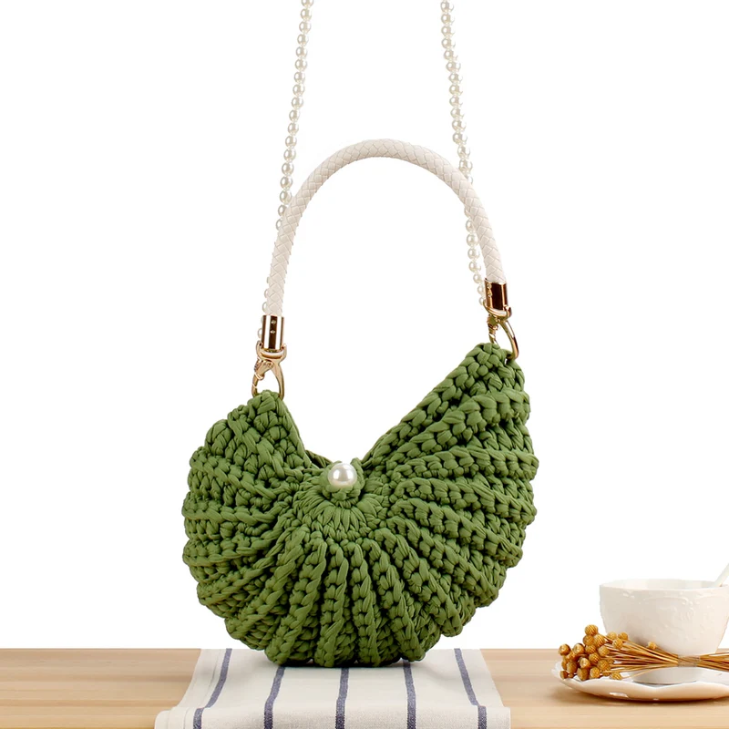 Abendtasche mit Perlenhenkel Skanto