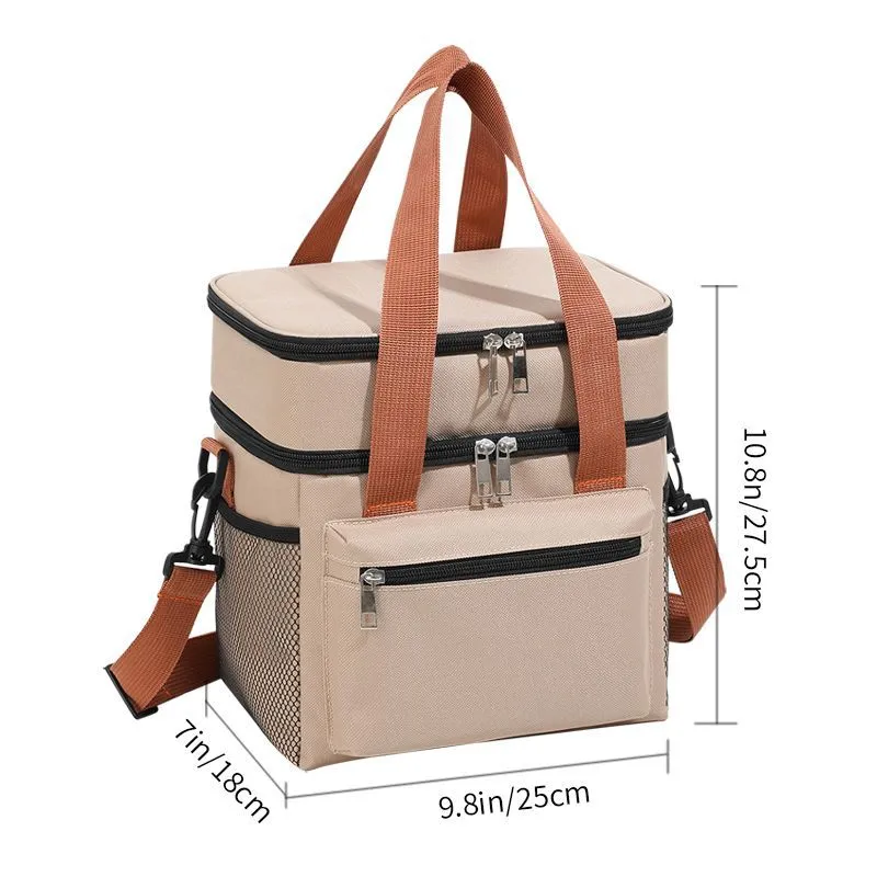 Isolierte Picknick- und Lunchtasche mit Doppelfach Skanto