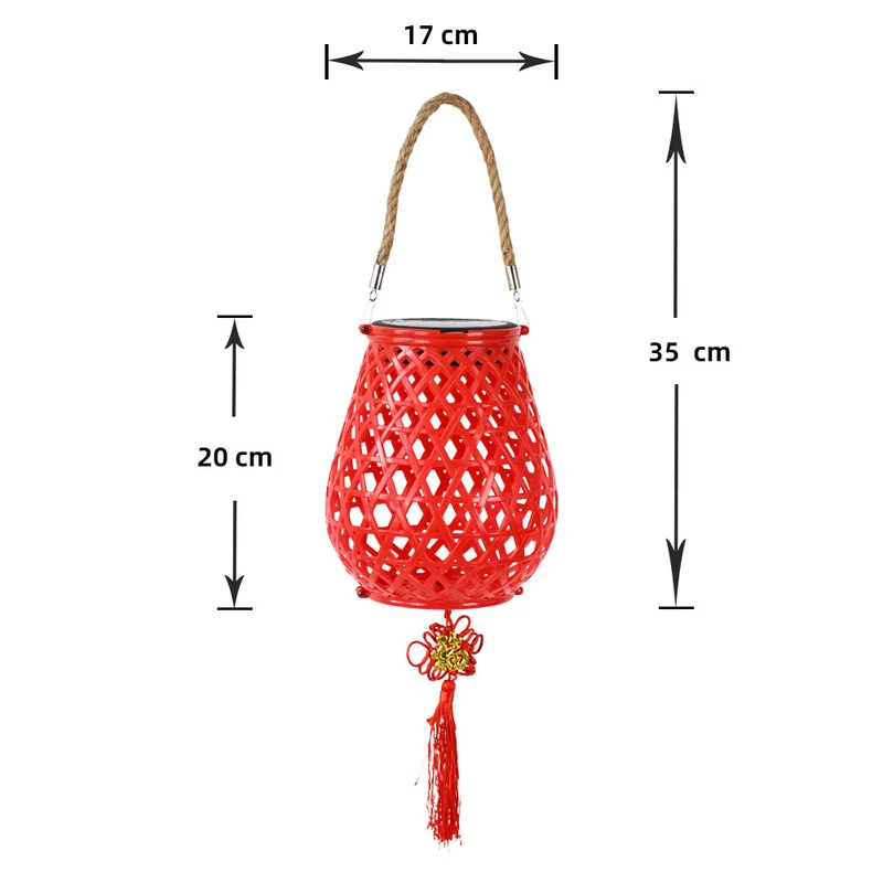 Dekorative gewebte Laterne mit Seilgriff Skanto