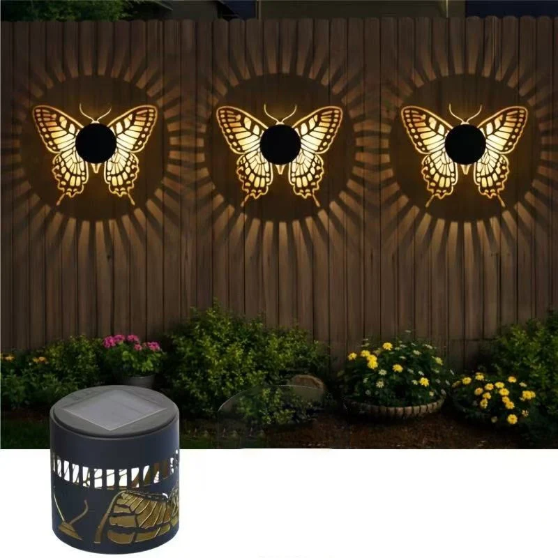 Dekorative Solar-RGB-Mandala-Projektions-Wand- & Gartensteckerleuchte Skanto