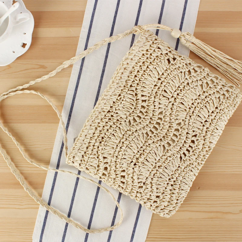 Makramee-Handtasche mit Fransen-Detail Skanto