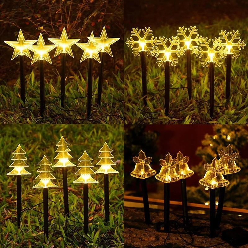 Acryl-Solar-Gartenstecker mit Feiertagsmotiv, warmweißer LED und Erdspieß Skanto
