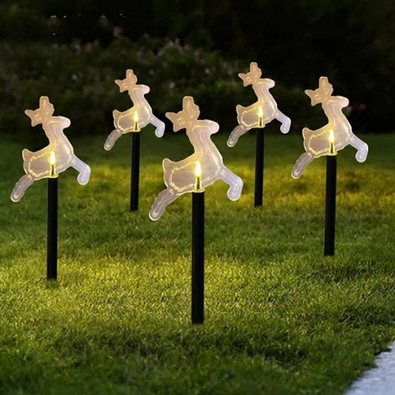 Acryl-Solar-Gartenstecker mit Feiertagsmotiv, warmweißer LED und Erdspieß Skanto