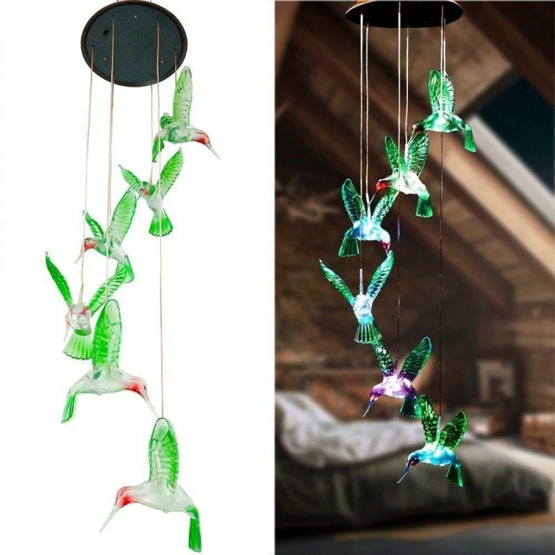 Dekoratives Flamingo Hängemobile Windspiel Gartendeko Skanto