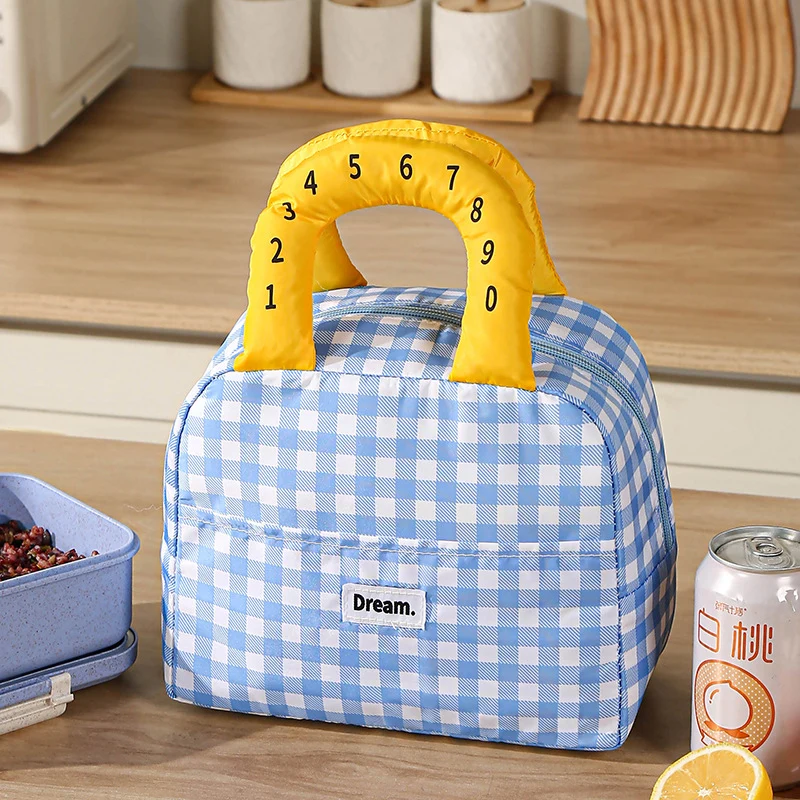 Isolierte Lunchtasche mit bunten Griffen Skanto