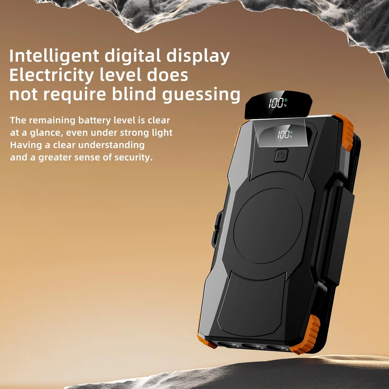 Powerbank mit Solarladung und LED-Leuchten Skanto