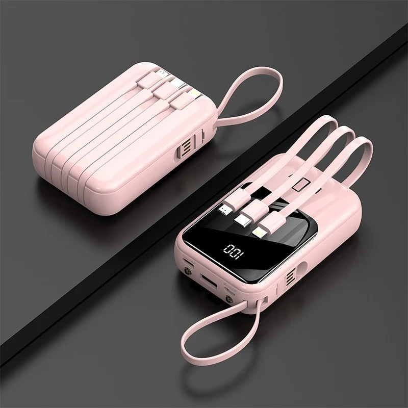 Tragbare Powerbank mit Schnellladefunktion und Digitalanzeige Skanto