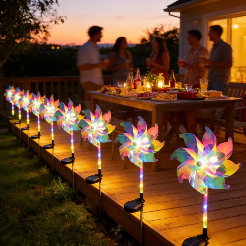 LED Solar-Drehpropeller-Wegbeleuchtung Skanto