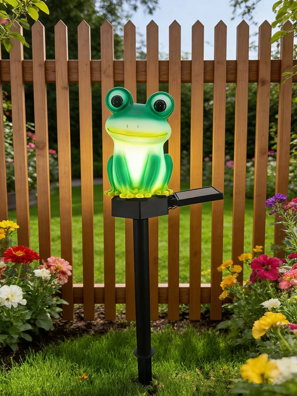 Niedliches Solar-Eichhörnchen Gartenstecker Licht mit integriertem Solarpanel und warmem LED-Glühen Skanto