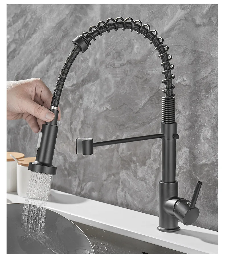 Armatur mit Doppelauslauf – Hochwertige Armatur für flexibles Spülen, einfache Installation, ideal für moderne Küchen, schwenkbar und langlebig | Skanto
