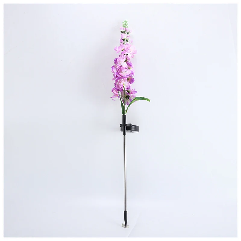 Hoher künstlicher Rittersporn-Blumenstecker mit verstellbarem Metallclip Skanto