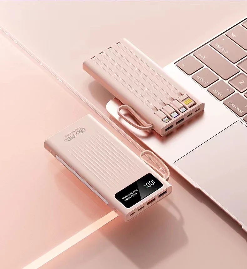 Tragbare Powerbank mit LCD-Bildschirm und Schnellladefunktion Skanto