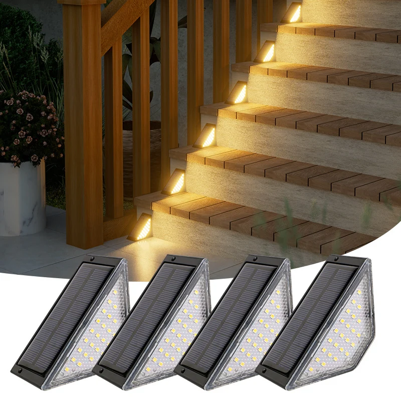 Dreieckige solarbetriebene LED-Stufenleuchte Skanto