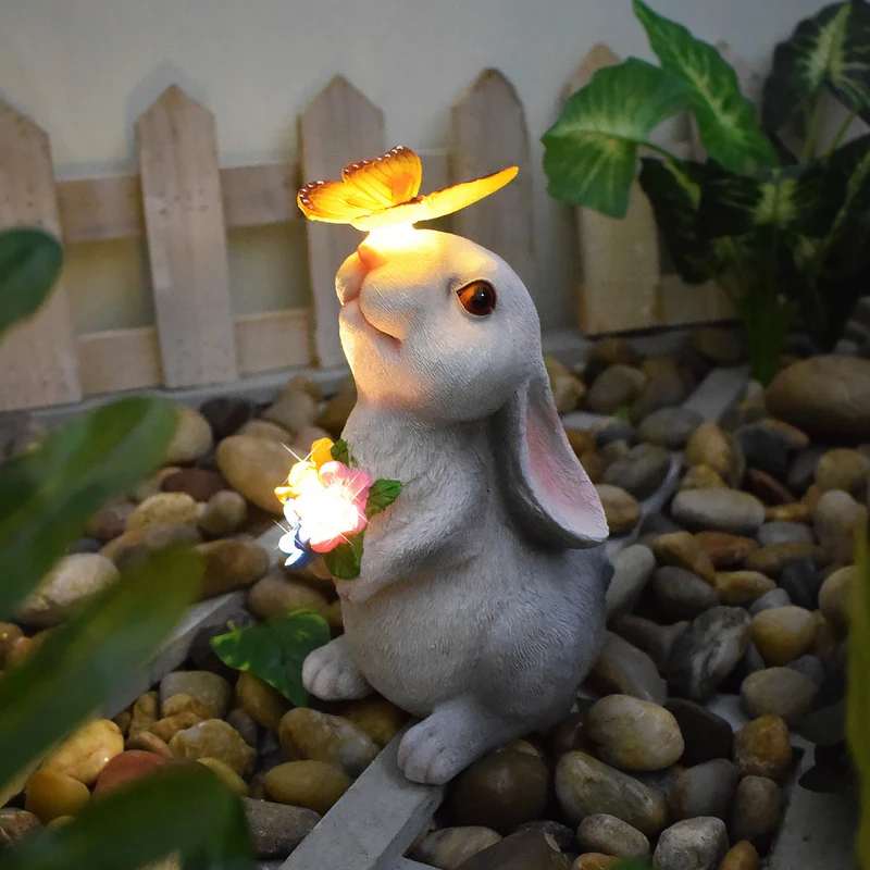 Solar-Schildkröten-Sukkulenten-Pflanzgefäß mit LED-Leuchten, strukturierte Harz-Gartenstatue Skanto