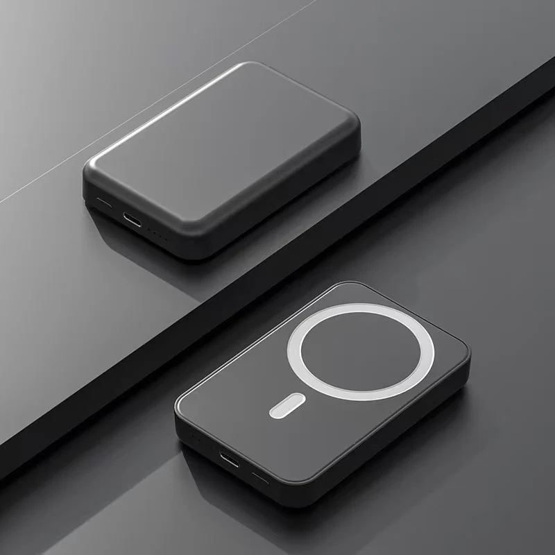 Powerbank mit kabellosem Laden und LCD-Bildschirm Skanto