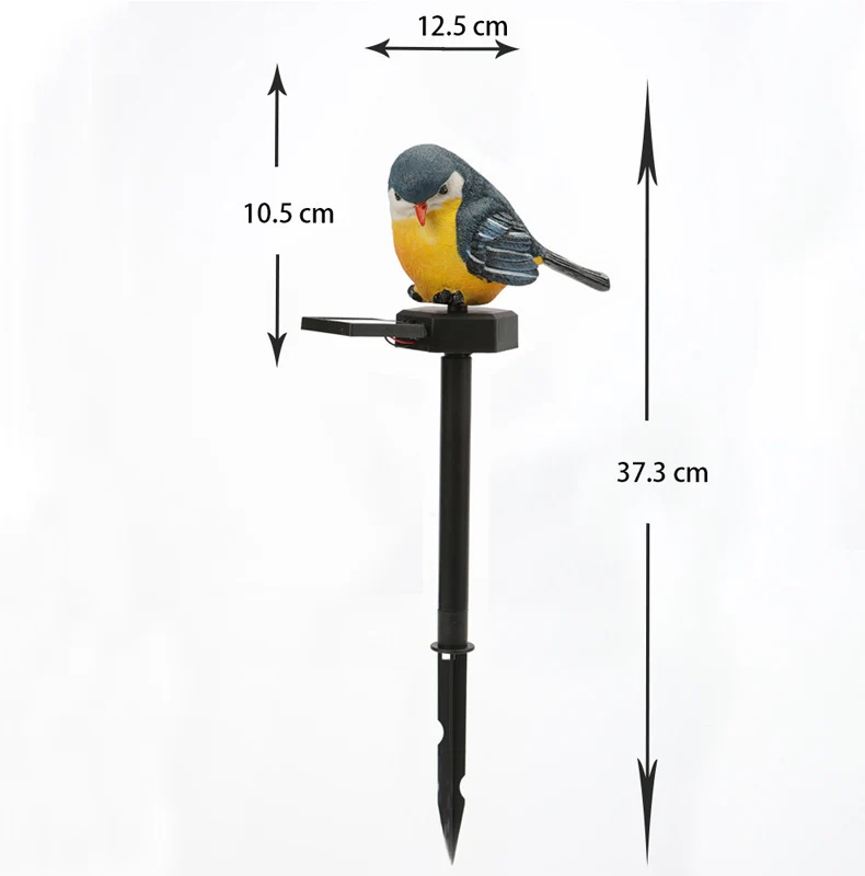 Realistischer solarbetriebener Eulen-Gartenstecker mit Bewegungssensor Skanto