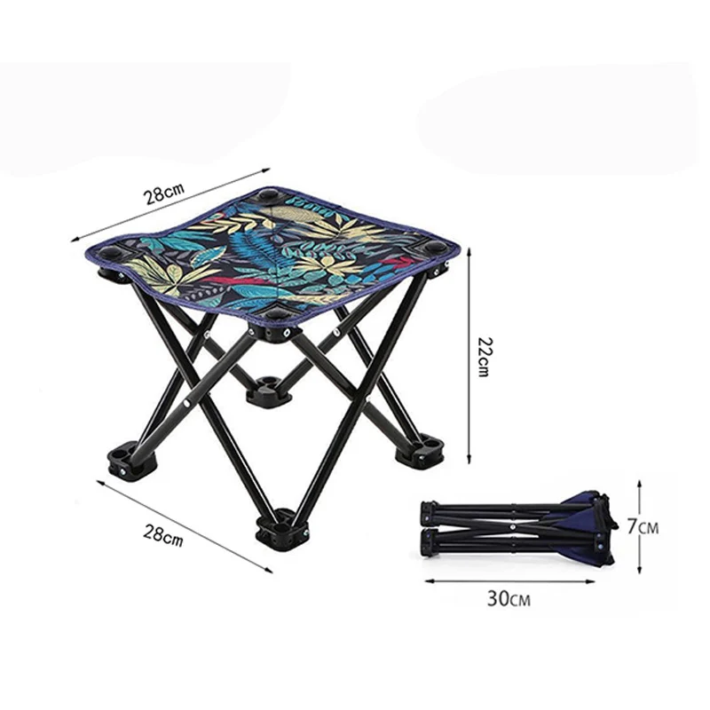 Faltbarer Campinghocker mit farbenfrohem Design Skanto