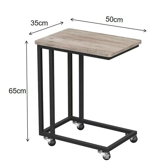 Beistelltisch mit Rollen und modernem Design Skanto
