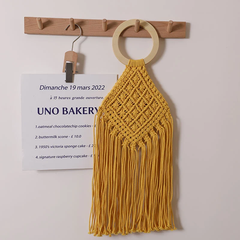 Dekorativer Makramee-Wandbehang Skanto