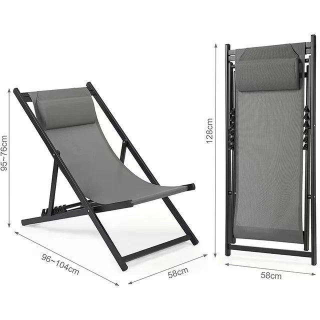 Ergonomischer Klappstuhl mit Kopfstütze Skanto