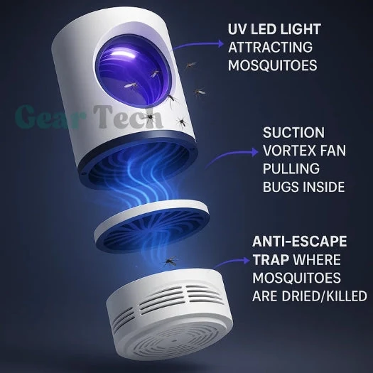 InsectoStop UV-Fliegenfänger – Elektrische Mückenlampe für Innen und Außen | Skanto