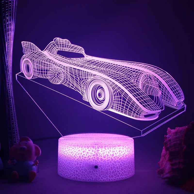 LED-Nachtlicht – 3D-Illusionslampe für Kinderzimmer, USB-Ladefunktion | Skanto