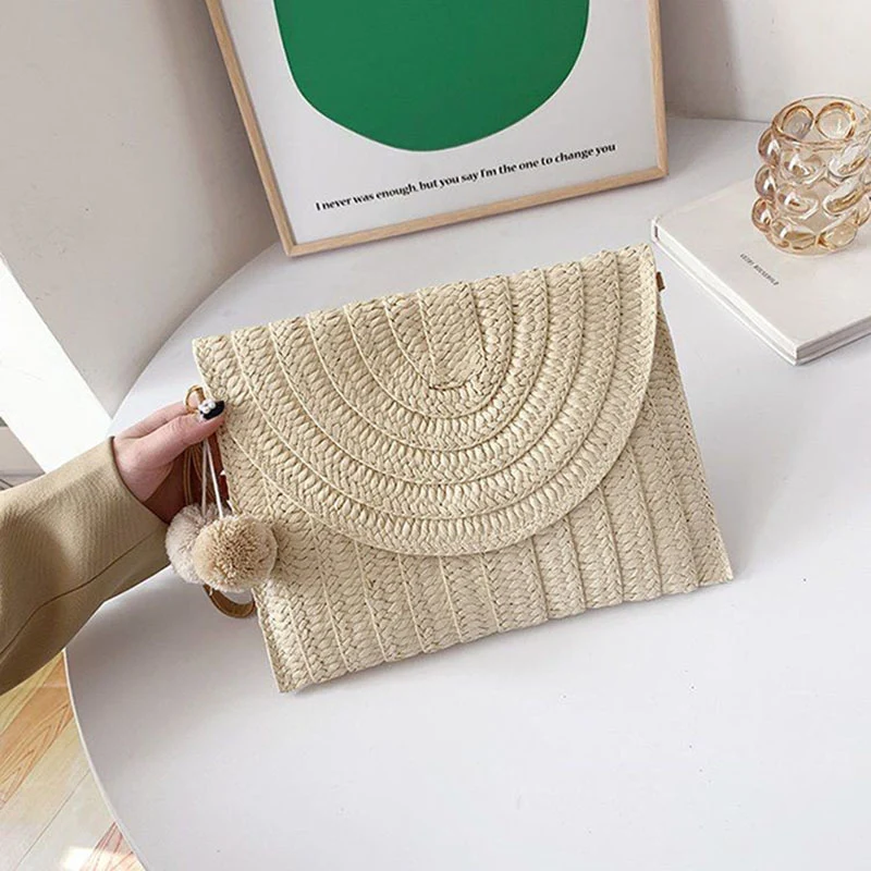 Stilvolle handgefertigte Clutch aus Naturmaterial Skanto