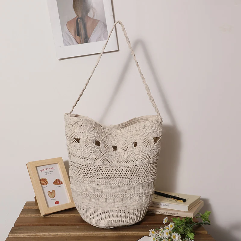 Gehäkelte Baumwolltasche Skanto