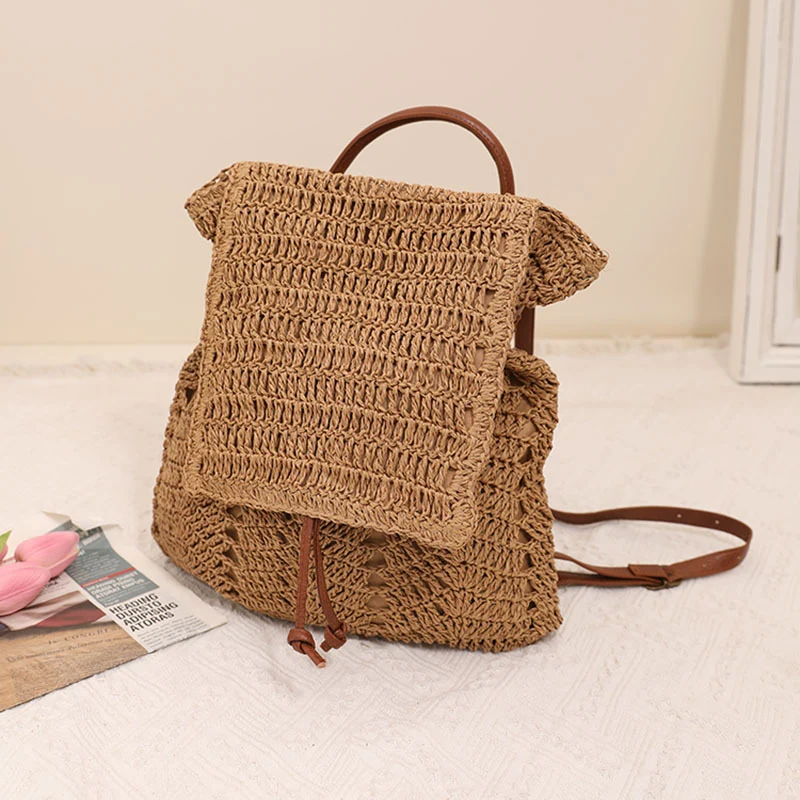 Rucksacktasche aus handgefertigtem Naturmaterial Skanto