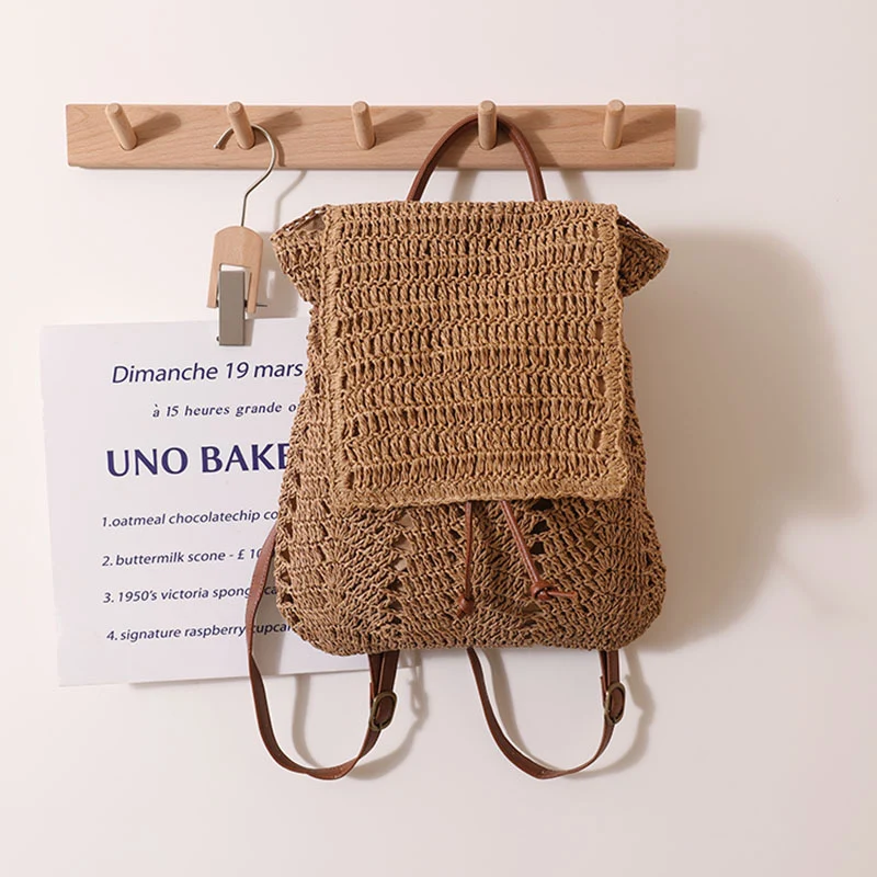 Rucksacktasche aus handgefertigtem Naturmaterial Skanto