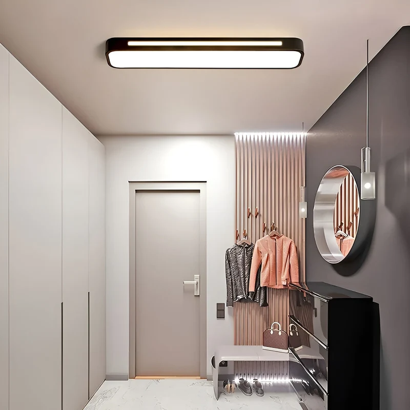 Rechteckige Deckenlampe – Klare Linien & modernes Design | Perfekt für Wohnzimmer und Essbereich | Skanto