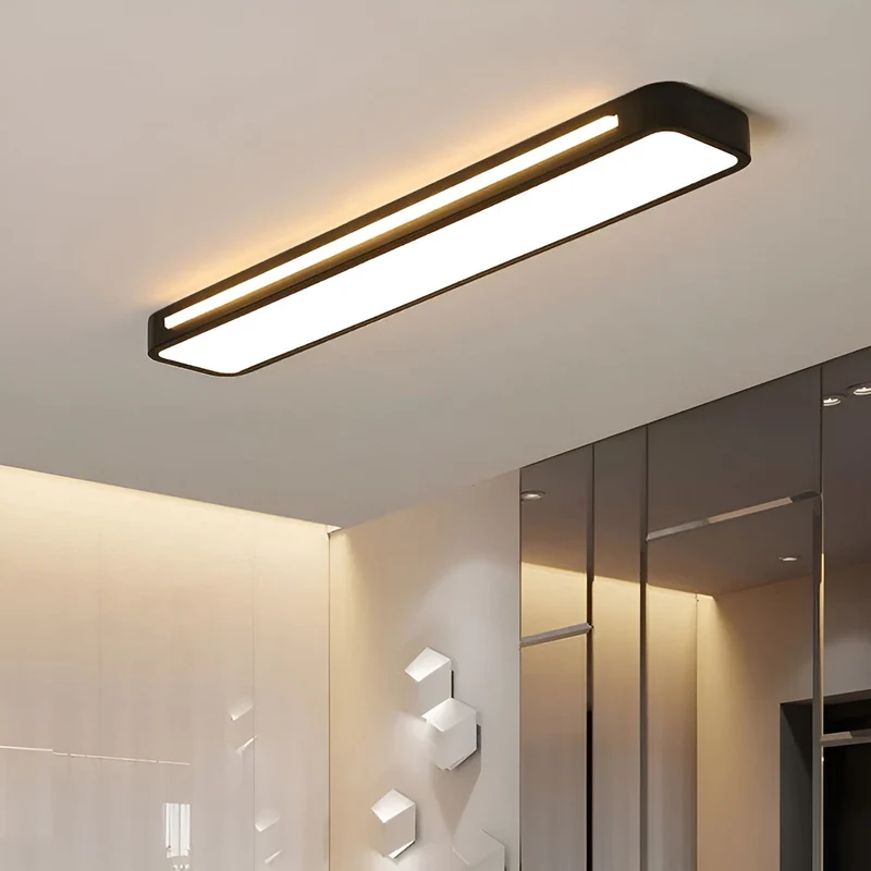 Rechteckige Deckenlampe – Klare Linien & modernes Design | Perfekt für Wohnzimmer und Essbereich | Skanto