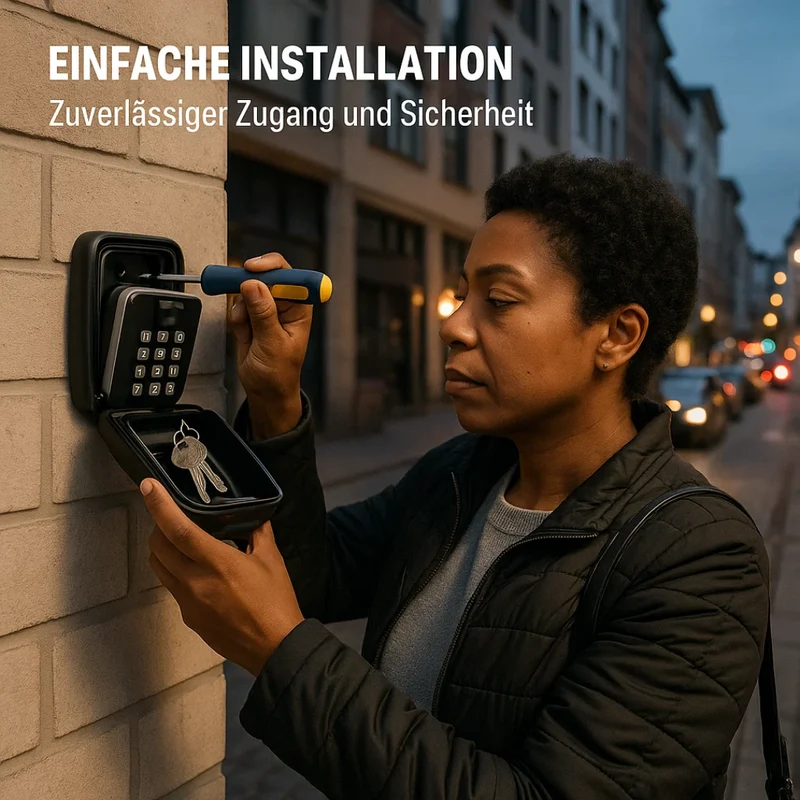 KeyGuard Outdoor-Safe – Wasserdichter Wand-Schlüsselkasten | Skanto