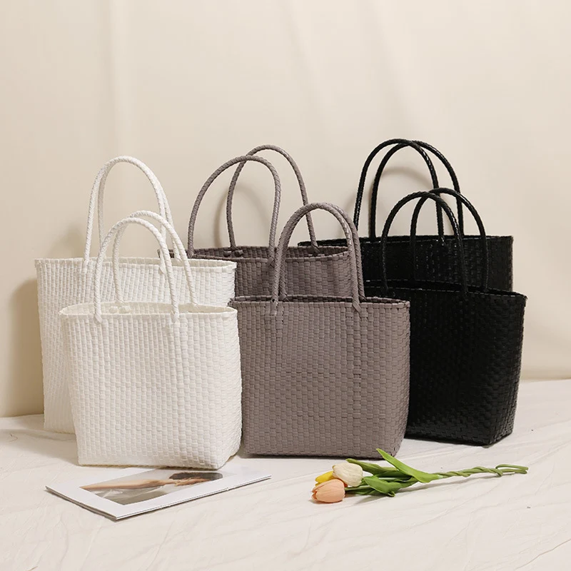 Geflochtene Freizeit-Shopper-Tasche Skanto