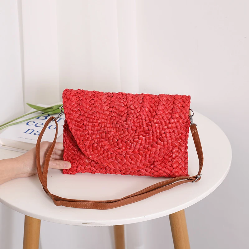 Handgemachte Korbtasche mit elegantem Wellenmuster Skanto