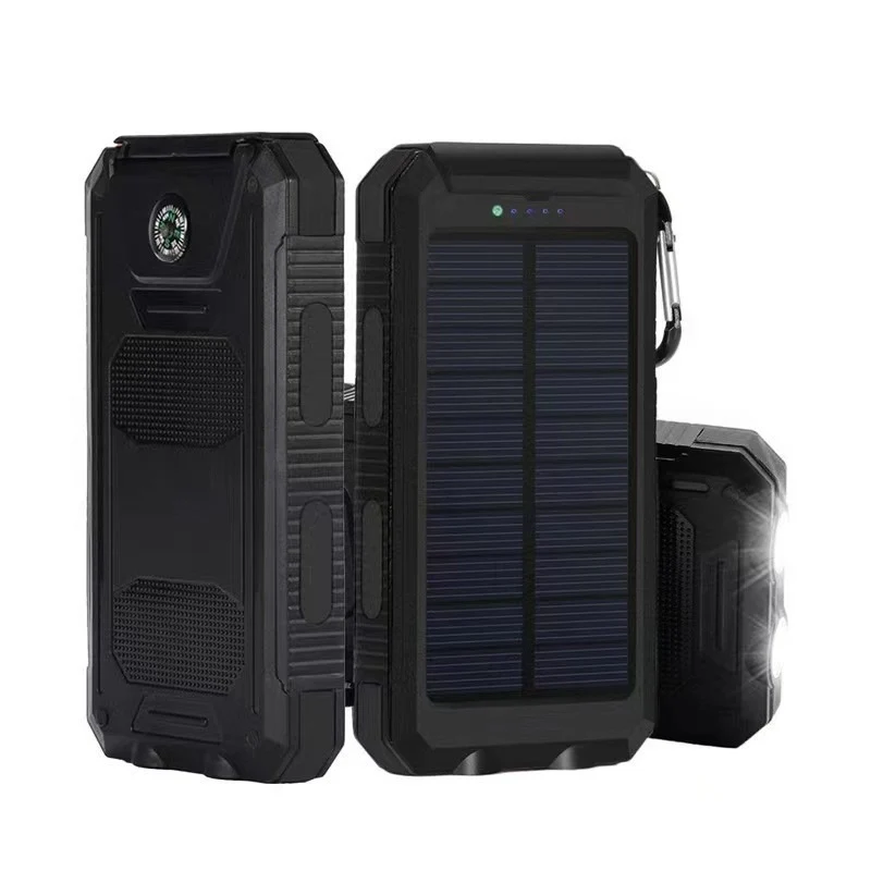 Solar Powerbank mit robustem Gehäuse und LED-Ladeanzeige Skanto