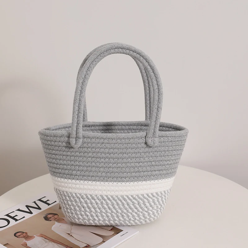 Moderne Handtasche aus geflochtenem Textil Skanto