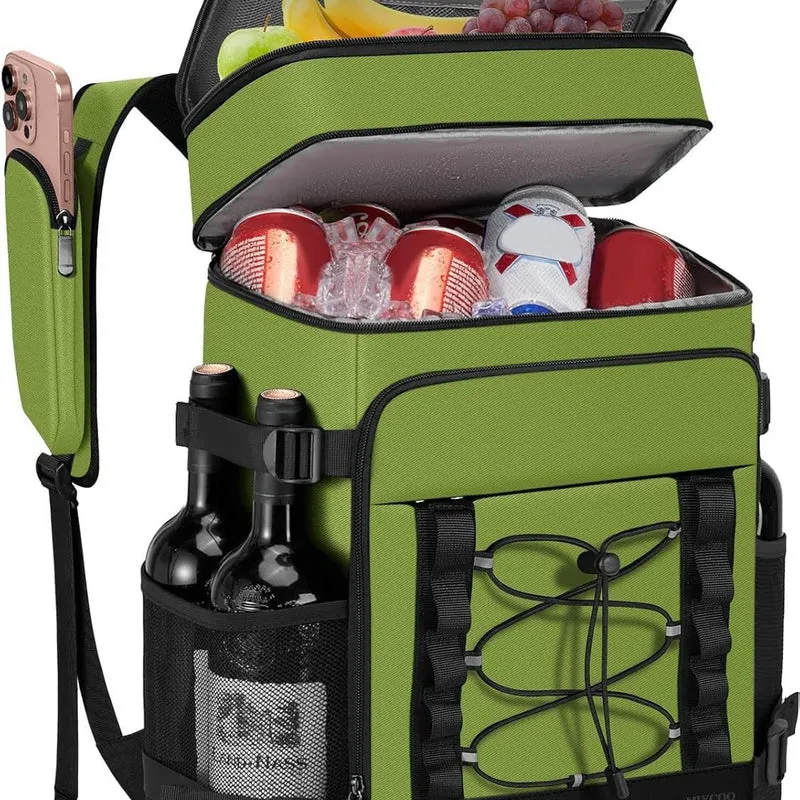 Unisex Isolierter Kühlrucksack mit Flaschenhalter, Organizerfächern und gepolstertem Tragekomfort Skanto