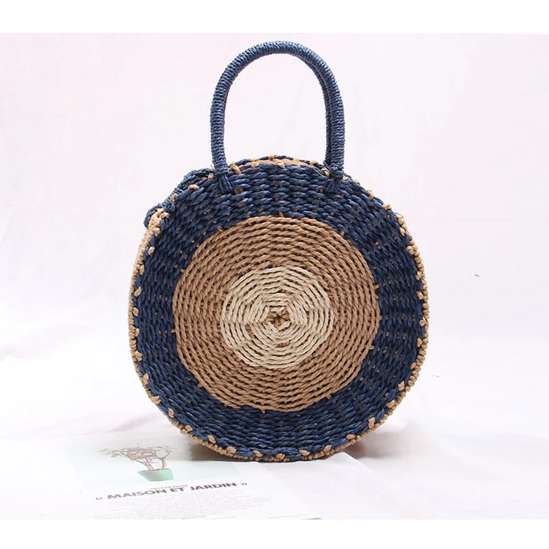 Handgemachter runder Raffia-Korb Skanto