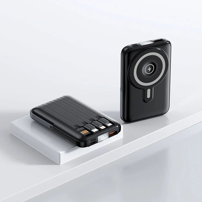 Tragbare magnetische Powerbank mit Schnellladefunktion und LED-Anzeige Skanto