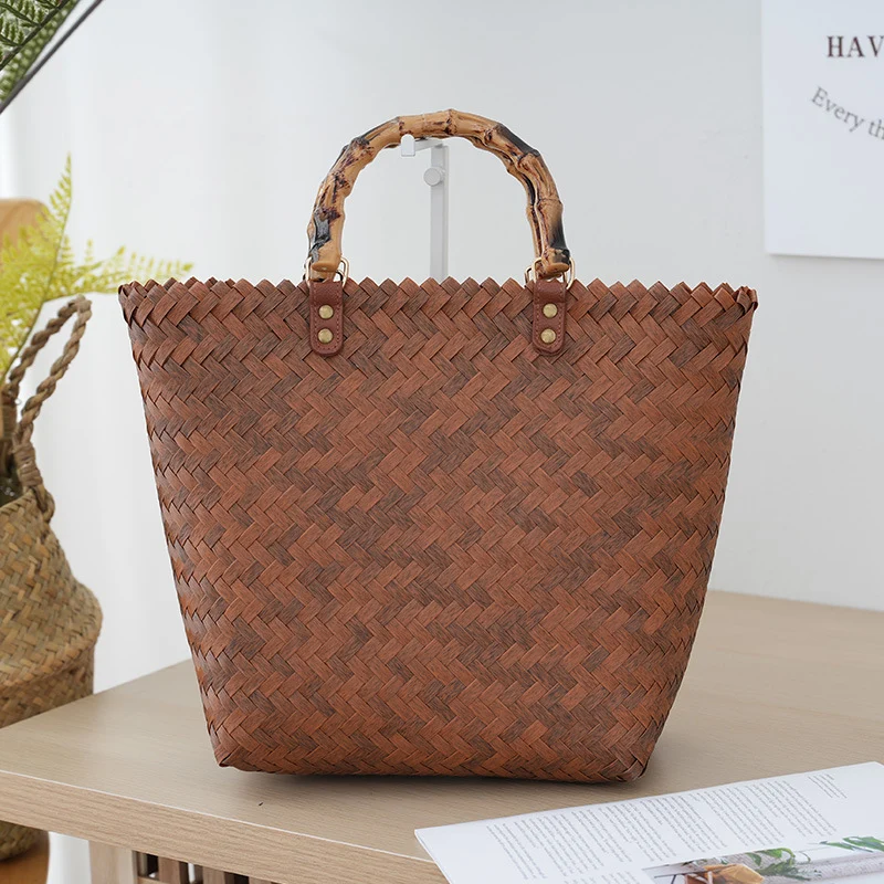 Gewebte Bast-Handtasche Skanto