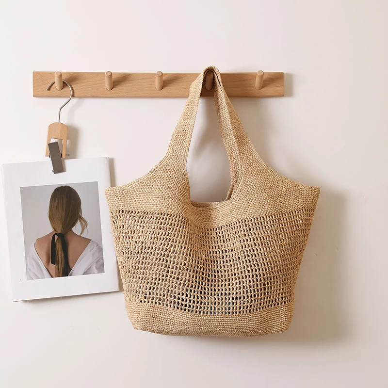 Handgefertigte Netztasche aus nachhaltigem Material Skanto