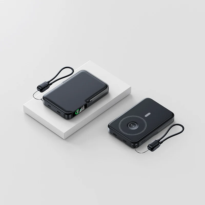 Ultraleichte Powerbank mit integriertem LED-Display und Schnellladefunktion Skanto