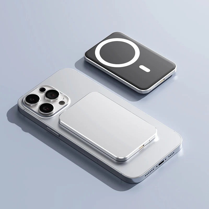 Magnetische Powerbank mit Qi-Schnellladefunktion Skanto