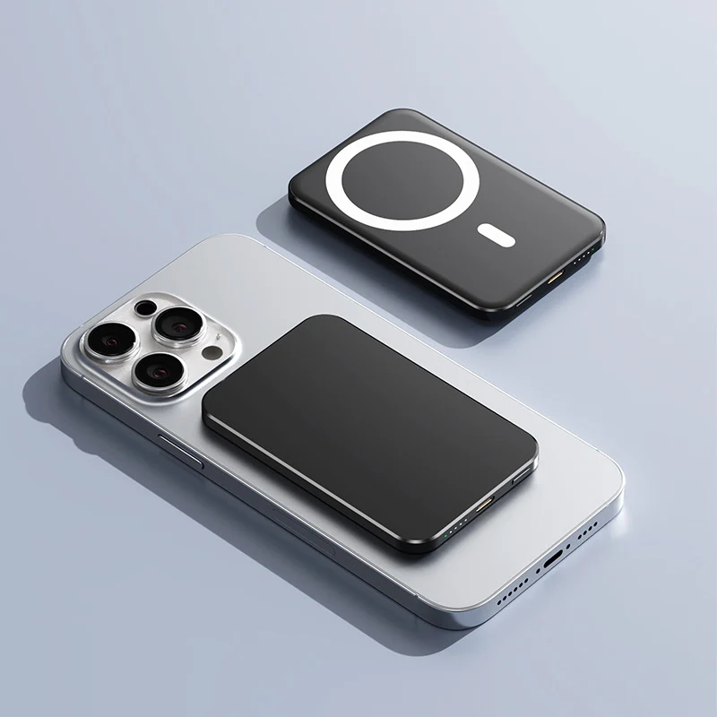 Magnetische Powerbank mit Qi-Schnellladefunktion Skanto