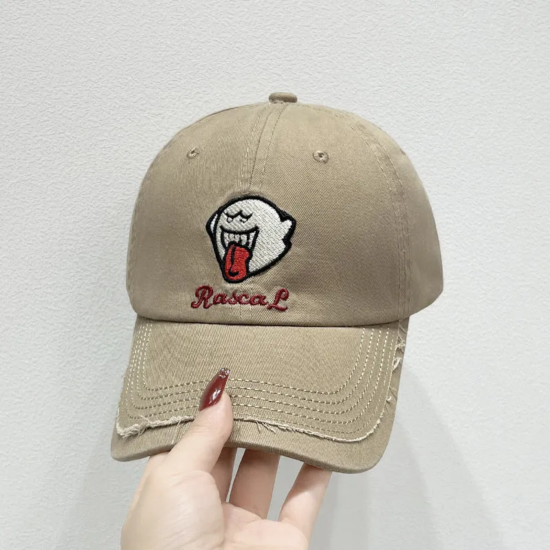 Unisex Bestickte Kappe mit lustigem Charakter Skanto