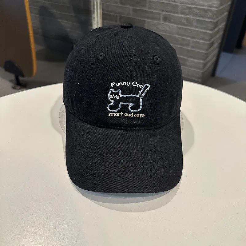Damen Baseballkappe mit verspieltem Katzenmotiv Skanto